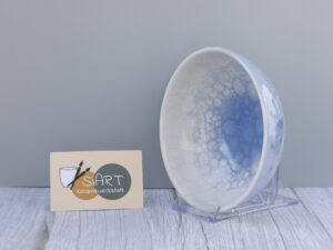 Müslischale blau mit Bubbels